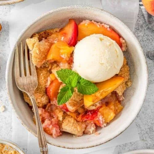 peach cobbler